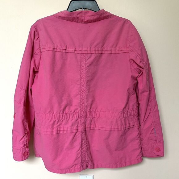 Caribbean Joe Jacket Women’s XL Utility Pink Pockets Button Up - Picture 3 of 7